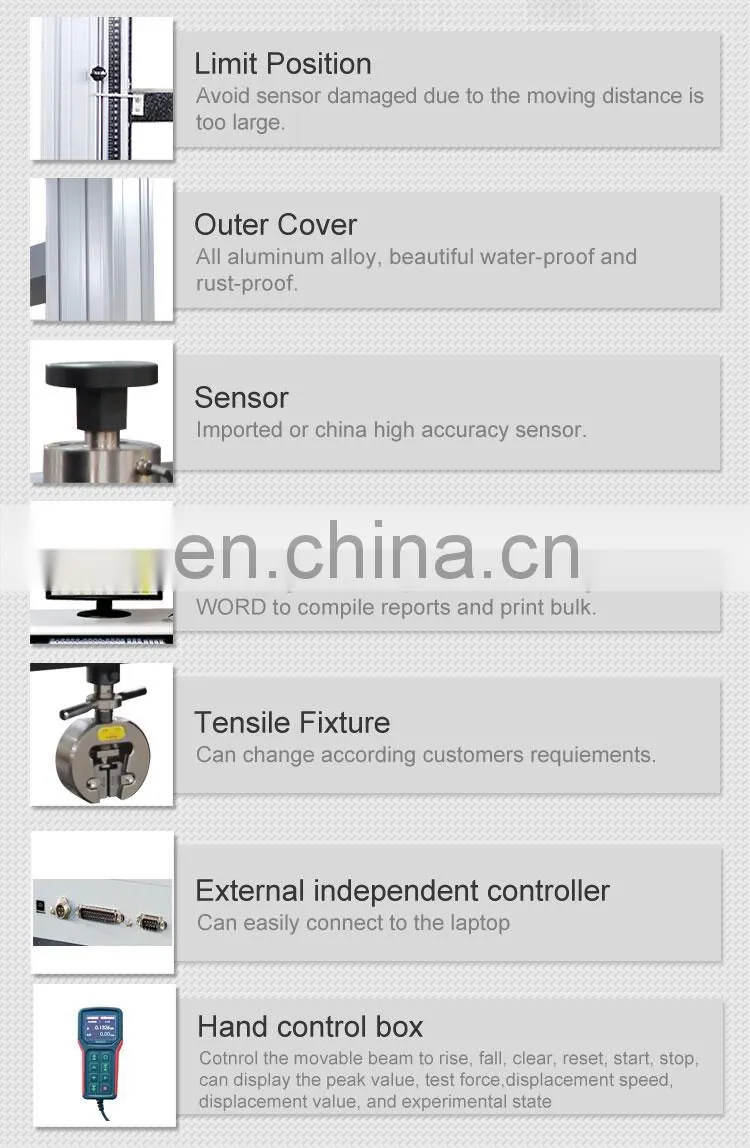 20kn WDS-20 Digital Display Steel Universal Tensile Strength Testing Equipment
