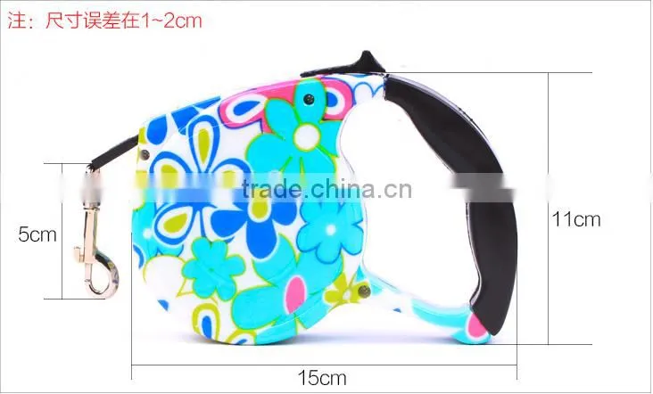 Color TPE friendly stock automatic retractable drawing Line best retractable dog leash