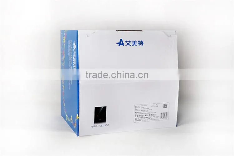 High quality kraft foldable recycled paper corregated box with different designs and printing