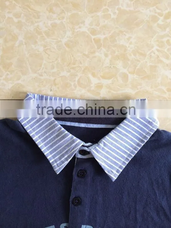 wholesale new design fashion shirt polo for children clothing with printing polo fabric