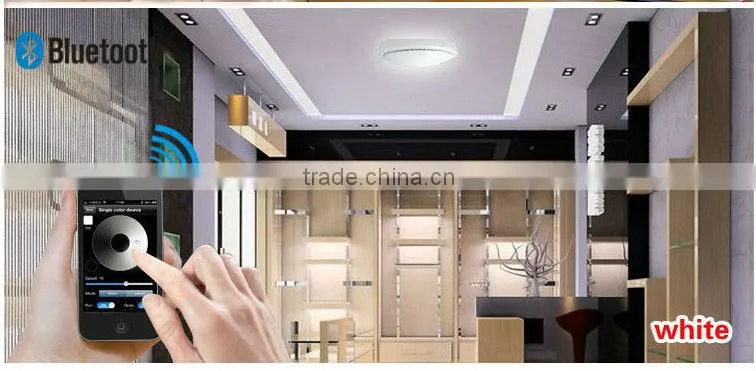 2013 new design 7w high brightness round wifi iphone control led ceiling panel light
