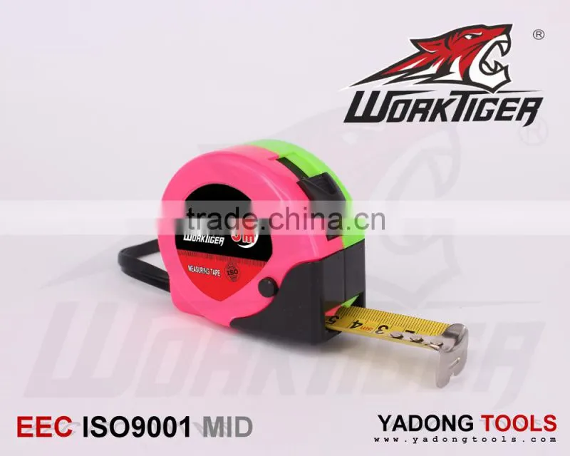 multi-color ABS case 2 stops tape measure