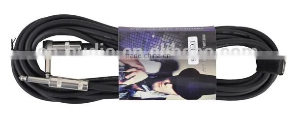 10 Feet Guitar Instrument Cable Jack With Right Angle IC065-10FT