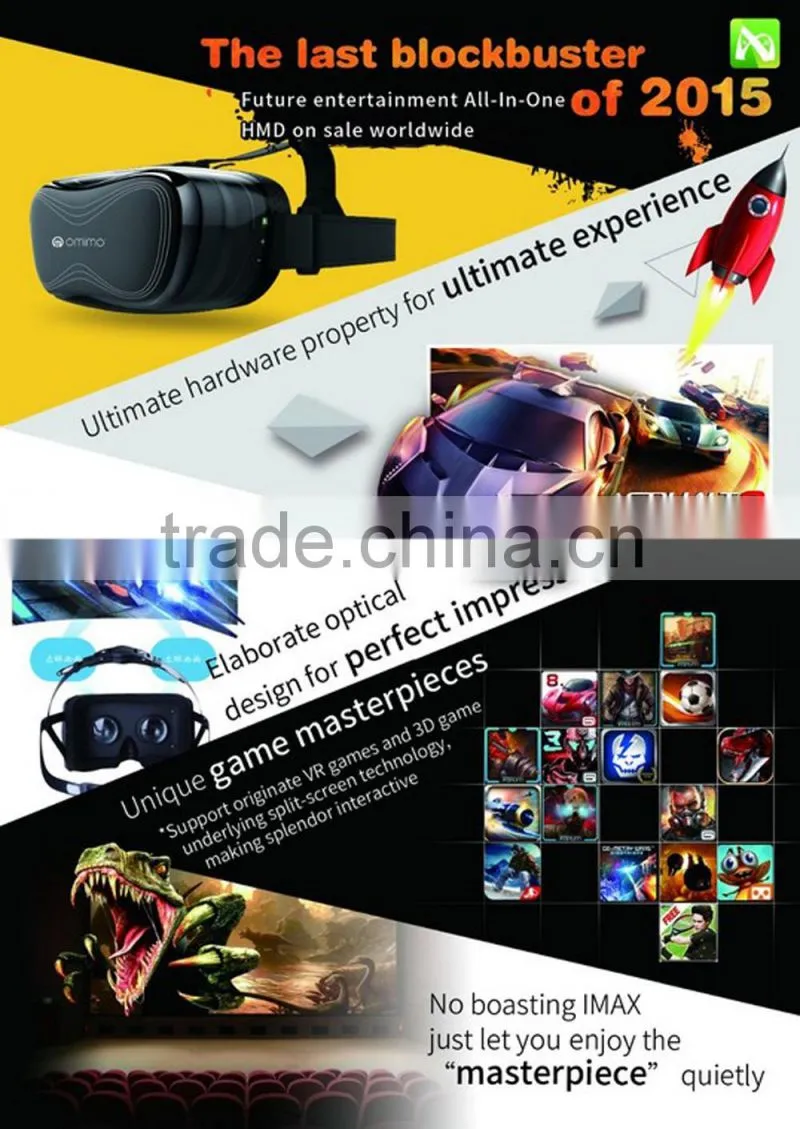 2016 Hot and New! Octa core VR box all in one Virtual Reality 3D glasses Google Play pre-installed CX-VR