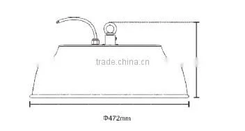 Industrial aluminum alloy 100w LED high bay light