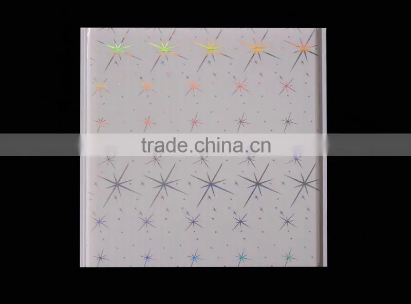 250*7mm2015 Hot Stamping Artistic PVC Ceiling Panel Designs PVC Panel China Supplier