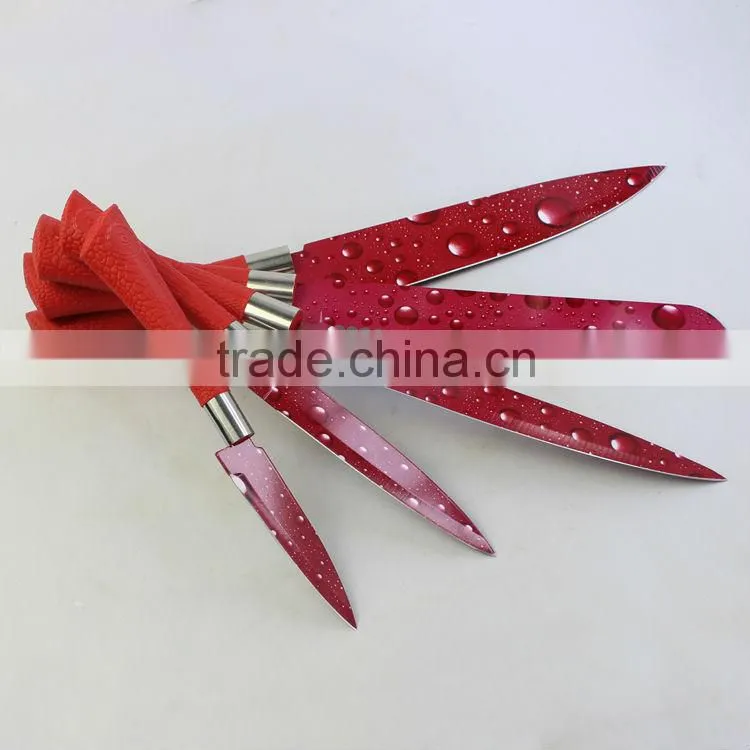 5pcs stainless steel flower printing knife