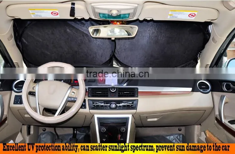 nylon car sun shade car sunshade double ring sunshade silver sunshade car accessories