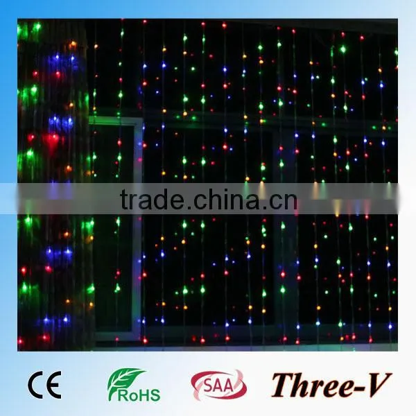 2015new 8*3M 1024LEDs CE ROHS SAA LED digital curtain light led holiday time bulk christmas village led lights 220V/110V