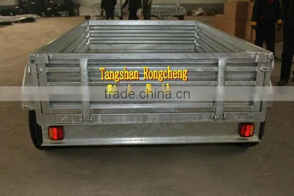 Hot dipped galvanized hydraulic tipping box trailer/ tipper trailer/ farm trailer