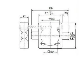 Low price pneumatic cylinder accessory series TC type