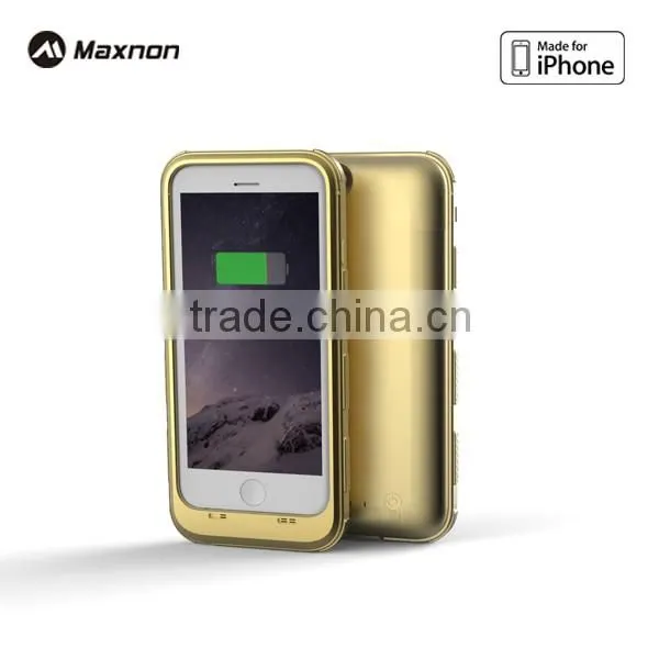 High quality MFi certified 3200mAh Lithium battery back cover case for Iphone 6 iphone 6s