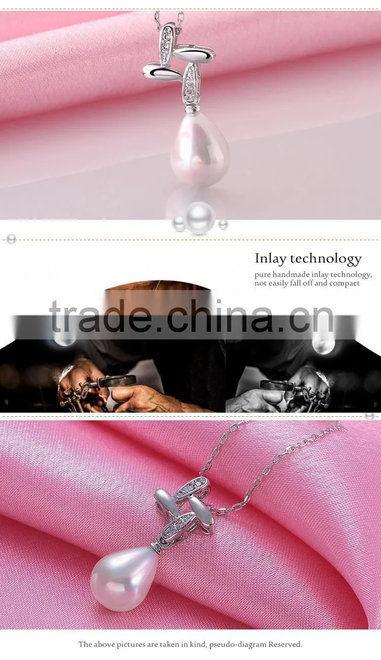 Charming Mixed Styles Female Styles Artificial Pearl Zircon Pendant