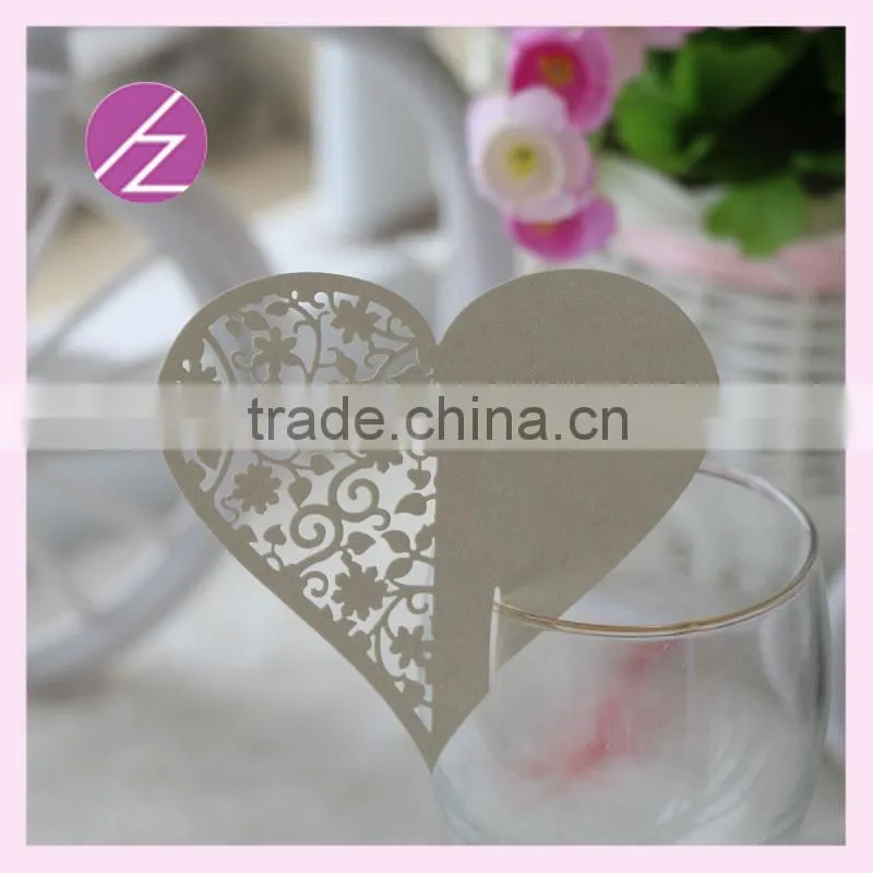 Compare Sponsored Listing Contact Supplier Chat Now!Personalized handmade heart place cards for wine glass with custom color