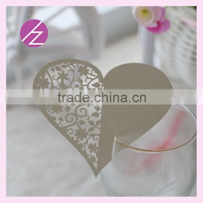 Compare Sponsored Listing Contact Supplier Chat Now!Personalized handmade heart place cards for wine glass with custom color