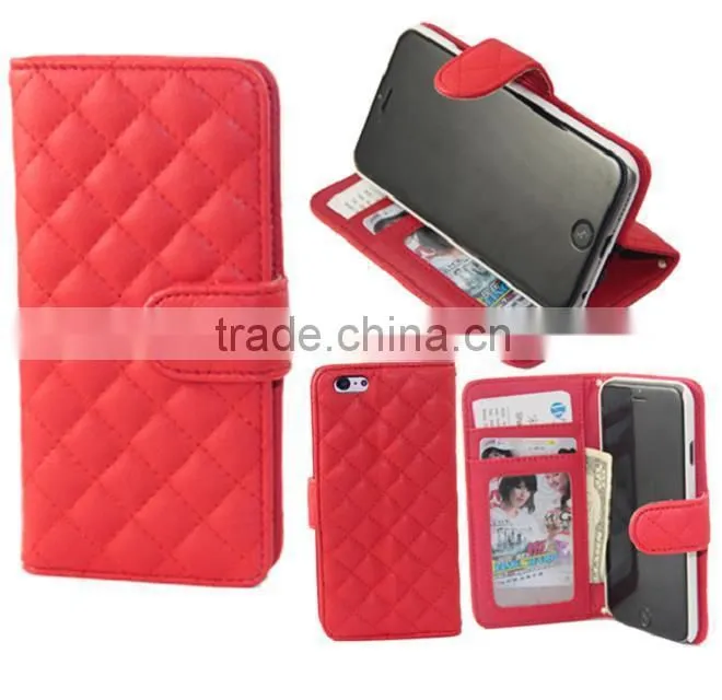 Leather smart folio case for iphone 6 Flip leather case