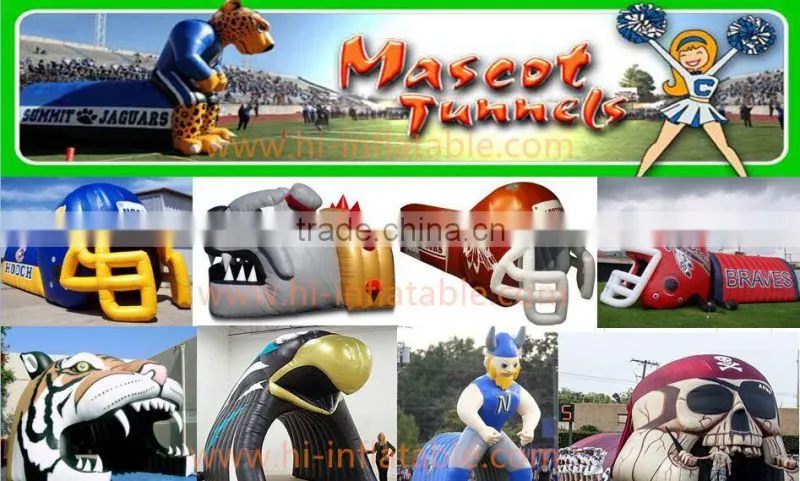event sport decorative inflatable helmet tunnel