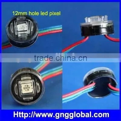 12mm punch hole hot sale LED sign letter 5V pixel led ws2811 12mm