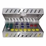 Dental Implant Tool Box Fixed Lids, Button Lock,For 15 Drill/burs a/Dental Tools Best sale/Dental Instruments Dental Consumables