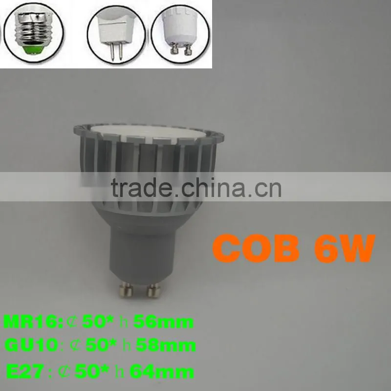Chinese crystal COB LED spot lamp light 6w gu10 500lm led ceiling spot light