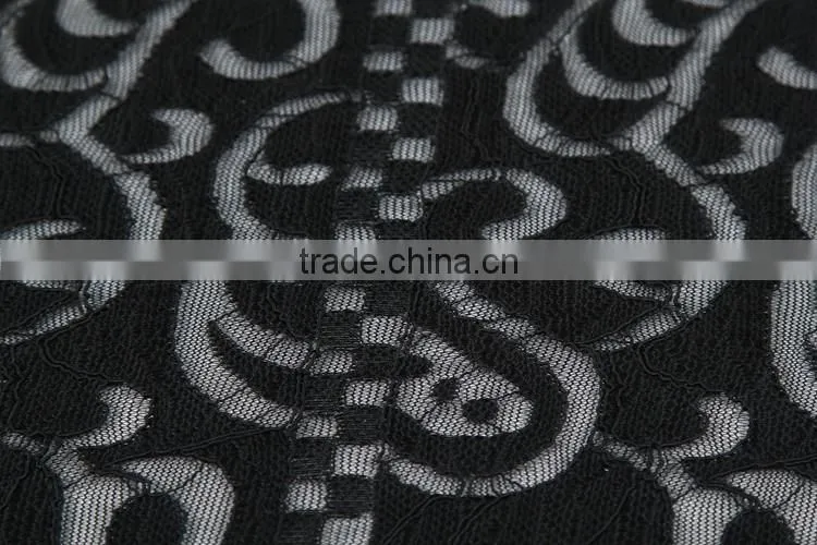 Hot new product 100 poly indian lace embroidery coral lace fabric for sale