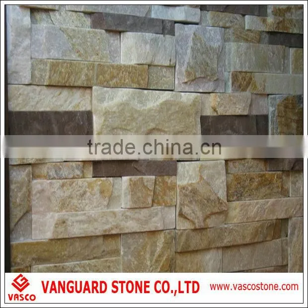 Natural exterior stone paneling