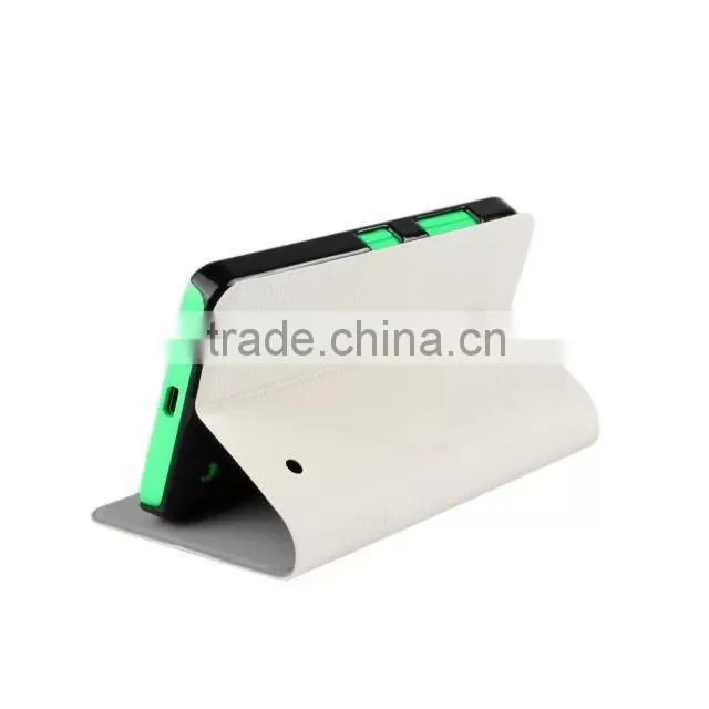 Lichee Texture PU Flip case with Holder for Nokia Lumia 630
