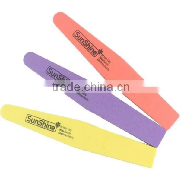 Sponge Nail Art Tips Buffer 100/180 Sanding Block Buffing Files DIY PINK