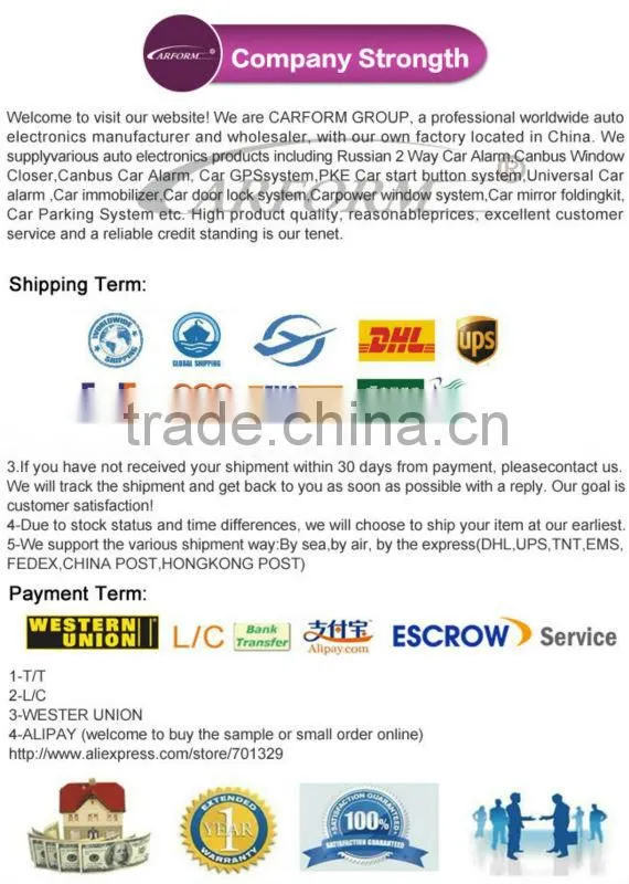 Professional anti-hijack forearm tiger auto car security system