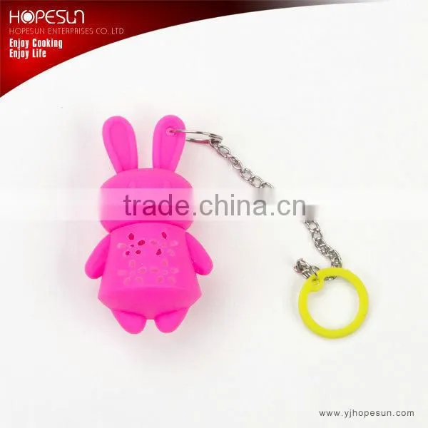 Sheep shape silicone tea infuser with chain