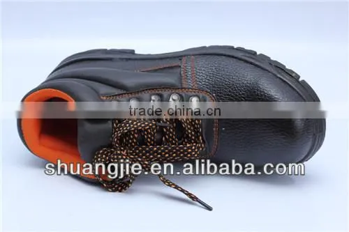 CE EN 20345 PU injected steel toe safety shoes 9091
