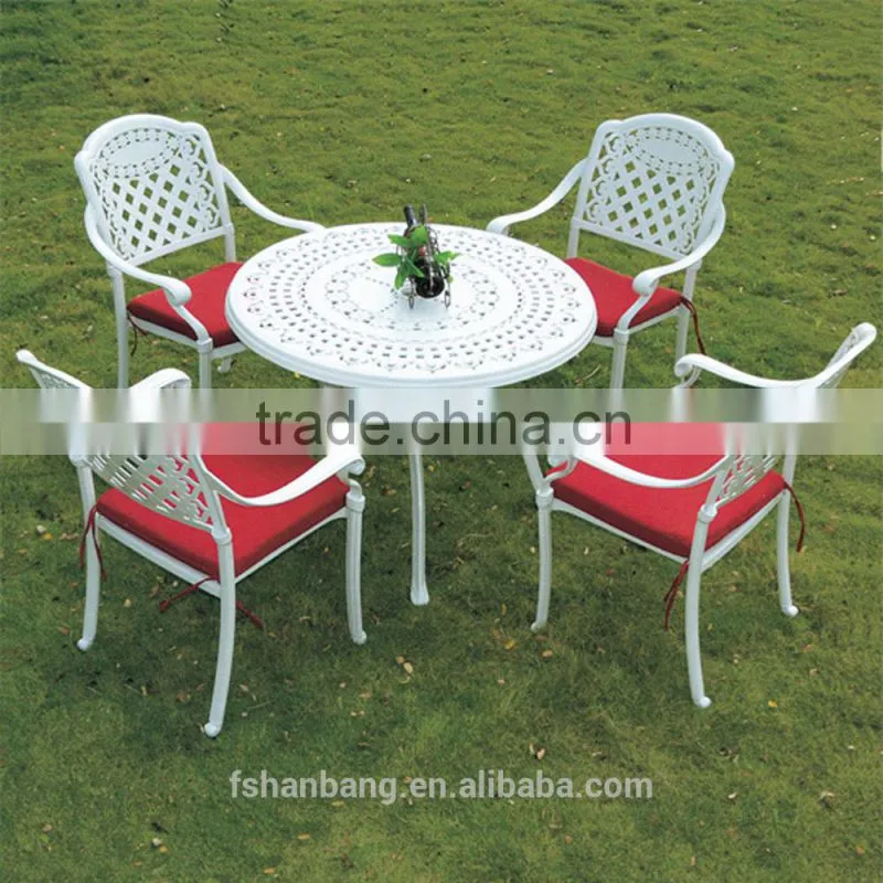 wrought iron garden dining table chair furniture set