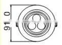 T1009 RGB led downlight