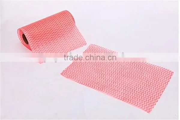 Roll of 50pcs Multipurpose Non-woven Fabric Nonstick Wiping Rags House Cleaning Cloth Kitchen Dish Dishcloth