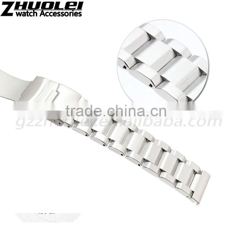 22|23mm high quality imported stainless steel watch bracelet for men's and women's Wholesale 3PCS