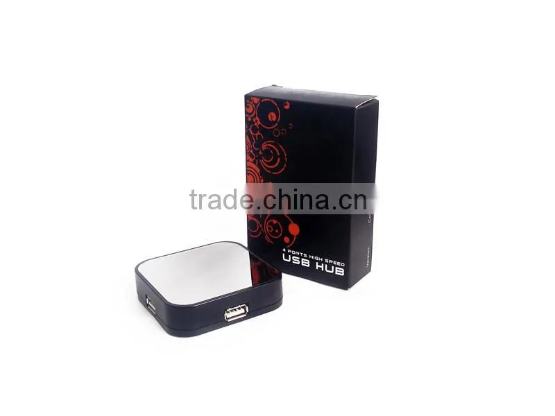 High Speed Mirror Hub USB 2.0 with LED Logo as Promotional Gift