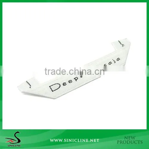 Sinicline Hang Loop Style Satin Woven Neck Garment Label