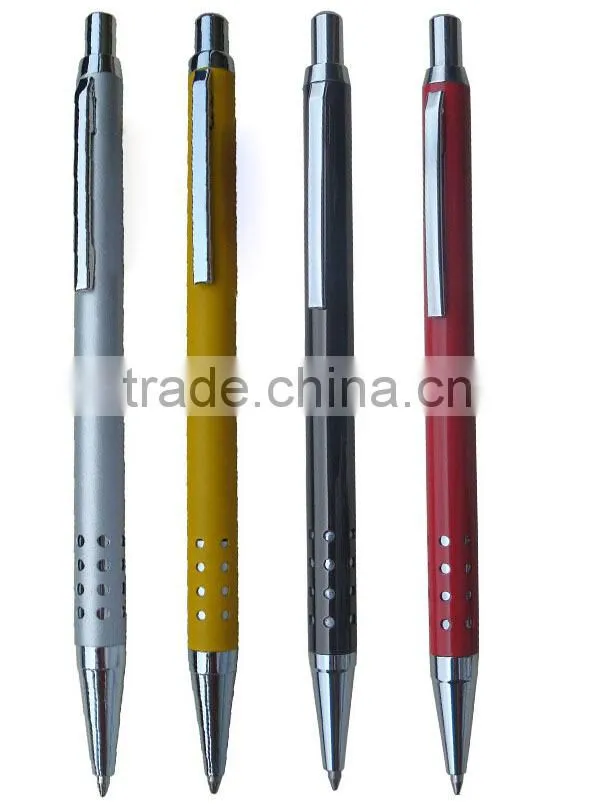 High Quality Hotel Promotional Metal Ball Point Pen Logo Customized