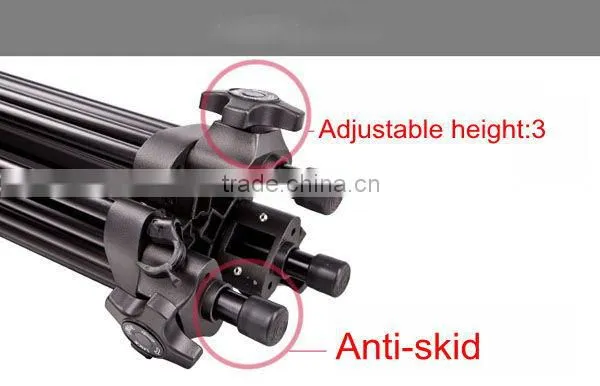 Professional Video Tripod heavy duty with fluid pan head for camera film photography WT717