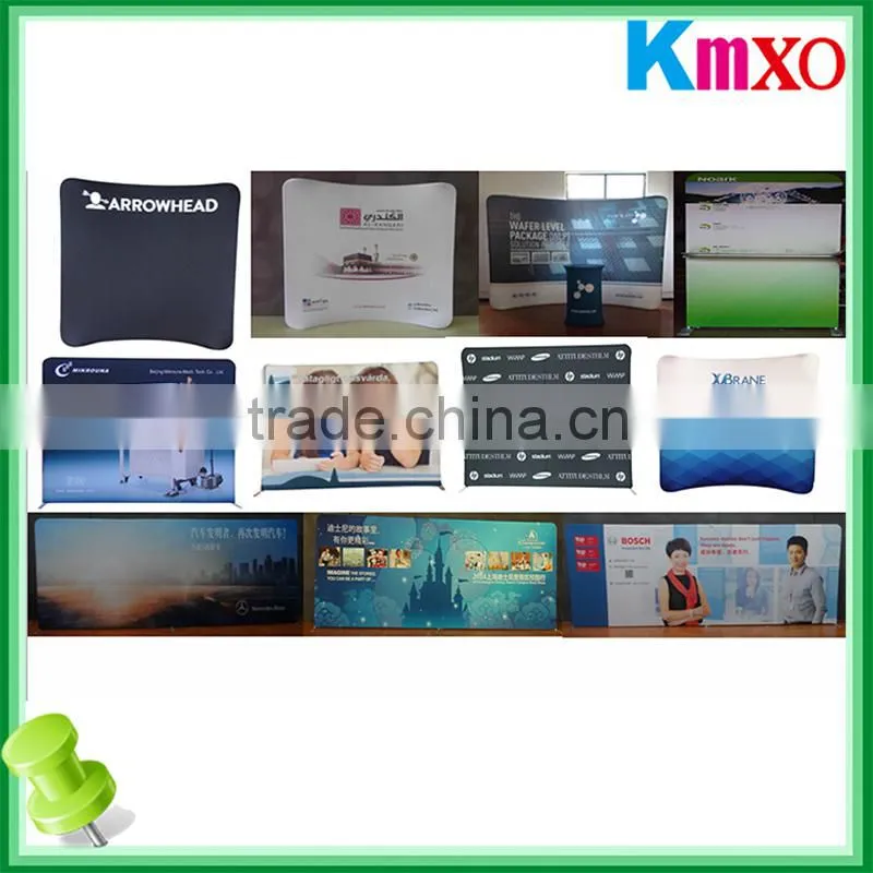 straight shape portable pop up stand, fabric display banner