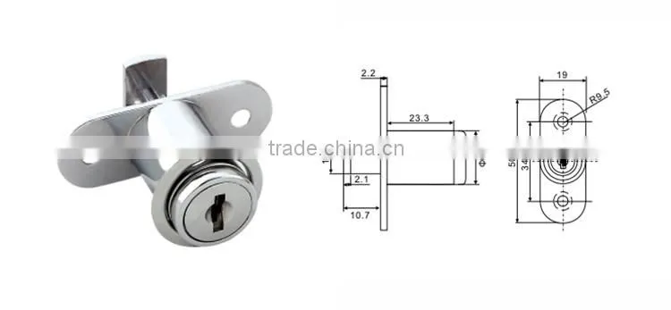 2016 New Products Gym Locker Postal Turn Knob Lock