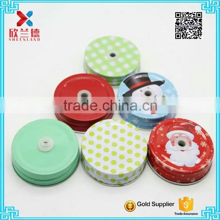 whoelsale crystal Round beverage bottle caps for mason jar