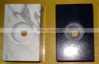 Black granite bases