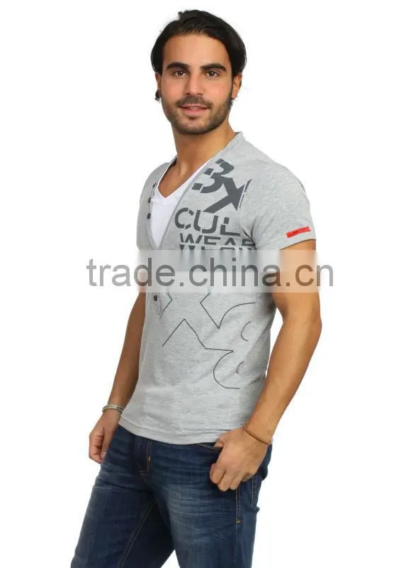 Customs Printed 100% Cotton T-shirt 2014
