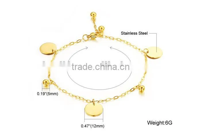 schmuck jewelry tag charms stainless steel gold anklets prices for women