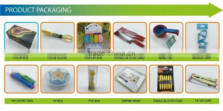 LFGB/FDA certification hot sale high quality stylish handle 3pcs colorful kitchen knife set with printing