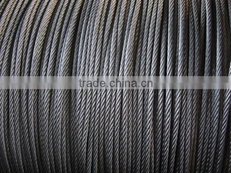 PVC/Nylon coated Galvanized steel wire rope