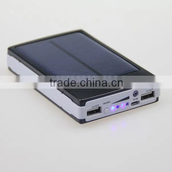 2015 Factory Price High Quality New Solar Power Bank Charger Station 10000mah For All Digital Devices