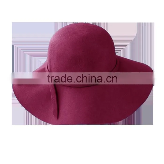 Stylish Wool Felt Floppy Hat