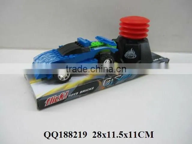 Air pressure racing car, plastic car, racing car toy